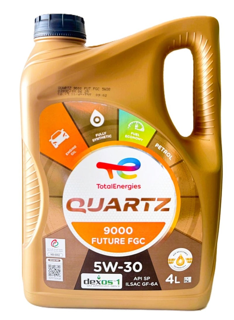 Total Energies 5W-30 Quartz 9000 FUTURE GF6 Dexos1 Fully Synthetic Engine Oil 4Ltr - Image 1